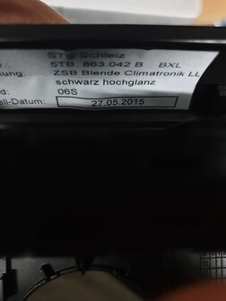 VW Touran 5TB Sierlijst Climatronic dashboard deel 5TB863042B