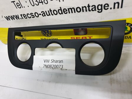 VW Sharan Sierlijst Climatronic dashboard deel 7N0820073