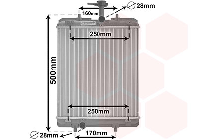 Toyota Aygo Peugeot Citro&euml;n Radiator zonder Airco 16400-0Q010