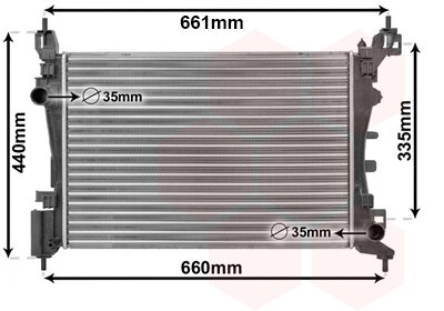 Fiat Punto Radiateur 55700447 1.2/1.4 2012+ Nieuw 