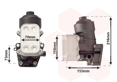 Oliekoeler 1.2 1.6 TDI 03L115389H B-C-G