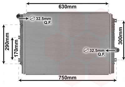 VW Caddy golf Valeo Radiateur 5K0121251Q 1K0121251EE