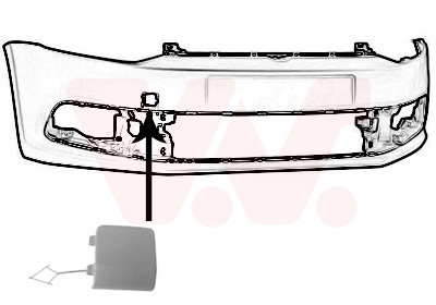 VW Polo 6C SLEEPOOG KAPJE VOOR voorbumper Primer 6C0807241