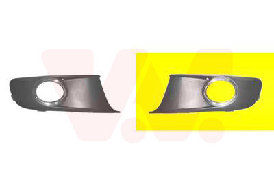 VW Touran Caddy Bumper Roosters voor mistlamp L+R