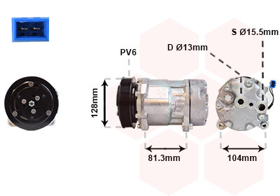 T4 Transporter Aircopomp Airco compressor 7D0820805K nieuw