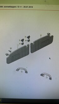 skoda fabia Zonneklep links nieuw 5JC857551F  2F4