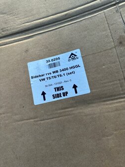 VW Transporter T5 T6 T6.1 Side bar rvs orgineel set