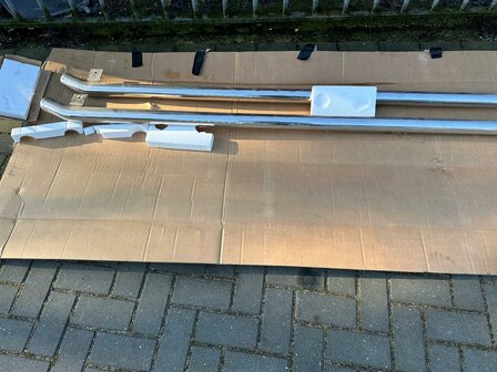 VW Transporter T5 T6 T6.1 Side bar rvs orgineel set