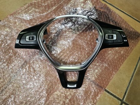 VW Tiguan 5NA stuur Inleg Hoogglans Zwart multi 5TA959442