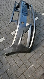VW Polo 2G Voorbumper nieuw 4x pdc gaten grijs