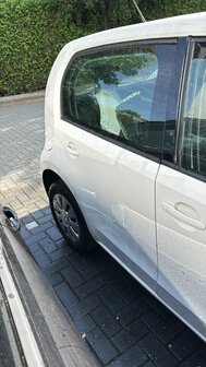 VW UP Deur portier rechts achter wit LB9A
