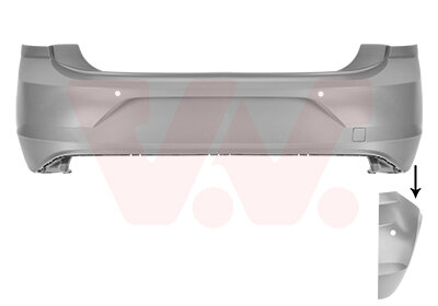 Polo 2G Achterbumper 4x pdc Nieuw 2G6807421 