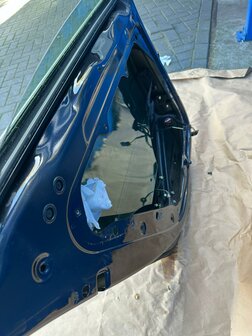 VW Passat B7 Portier Deur Rechts achter zwart metallic LC9X