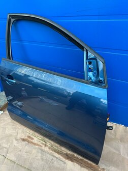 Vw Polo 6R 6C Deur Rechts voor Portier blauw