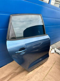 Vw Polo 6R 6C Deur Rechts achter Portier blauw
