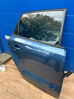 Vw Polo 6R 6C Deur Rechts achter Portier blauw