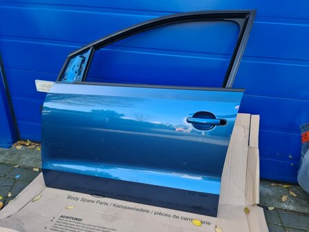 VW polo 6R 6C Portier Deur Links Voor 5 Deurs Blauw LD5L
