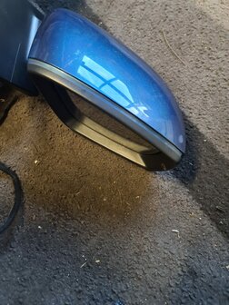 vw polo 6C Buitenspiegel Rechts LD5L blauw