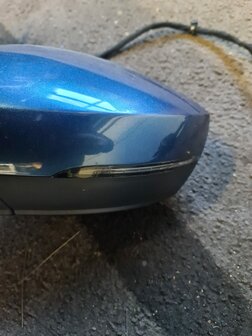 vw polo 6C Buitenspiegel links LD5L blauw