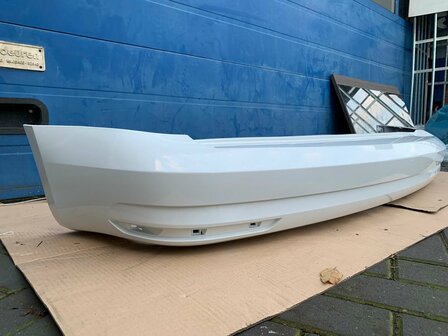 VW Caddy 2015+ voorbumper + Achterbumper LB9A wit