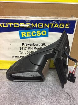 VW Polo 2G Spiegel Buitenspiegel Inklapbare side Rechts zwart