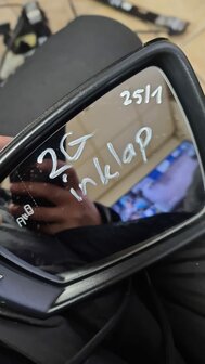 VW Polo 2G Spiegel Buitenspiegel Inklapbare side links zwart