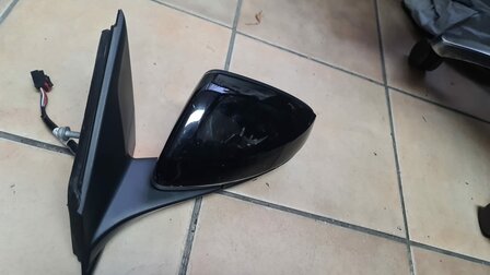 VW Polo 2G Spiegel Buitenspiegel Inklapbare side links zwart