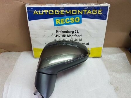 Touareg buitenspiegel inklapbaar Links Bruin met LB8R