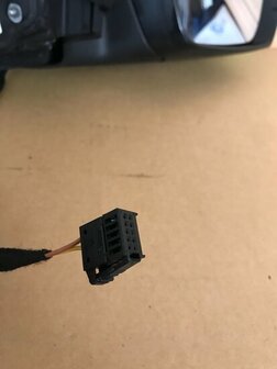 Polo 6R buitenspiegel rechts handmatig plastic zwart