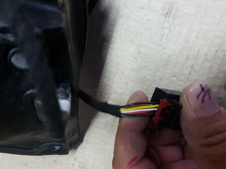 Tiguan 5N0 2010 Buitenspiegel Rechts WIT