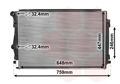 Geschikt voor Golf 7 Radiateur 1.4 TSi 