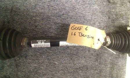 Aandrijfas Links 1K0407271DJ 1K0407451JX gebruikt