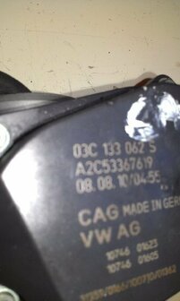 gasklep, gasklephuis, smoorklep, regelaar, 03C133062S