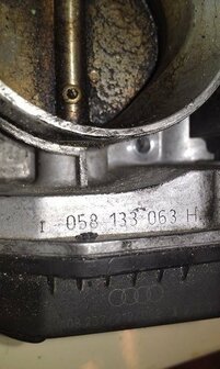 gasklep, gasklephuis, smoorklep, regelaar, 058133063H