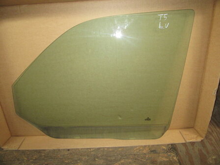 T5 Transporter Portierruit ruit raam groen getint Links
