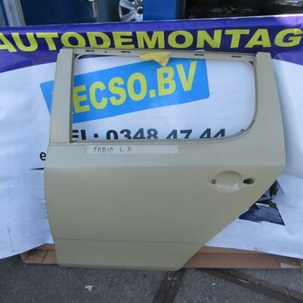 Fabia 2007 tm 2014 Links Achter Portier Kaal 5J6833051