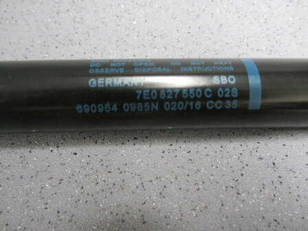 Orginele T6 Gasveer achterklep 7E0827550C
