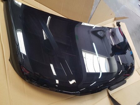 Geschikt voor Transporter T5 GP Motorkap Gespoten Zwart Metallic LC9Z