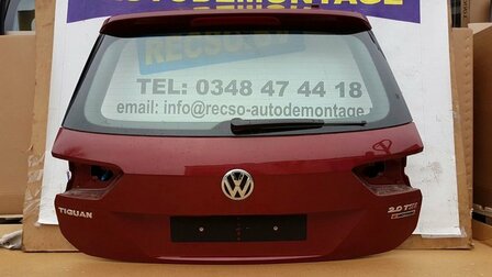 Tiguan 2016 Achterklep koffer klep ruby red LA3Q