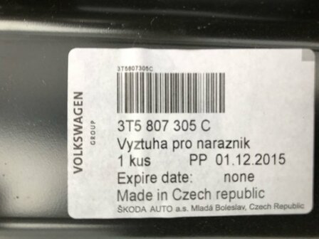 Superb Achterbumperbalk Balk Nieuw 3T5807305C