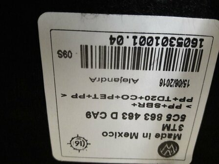Beetle 2012 2018 Bagageruimtemat koffer Mat 5C5863463D