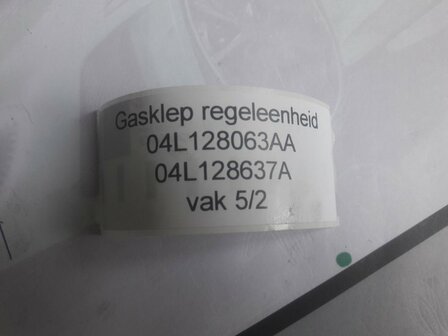 Vag Gasklep gasklephuis 04L128063AA