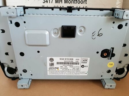 VAG Navigatie Discover Media Scherm 5G0919606