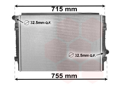 Geschikt voor Golf 7 Radiateur 1.8 2.0 TSi 