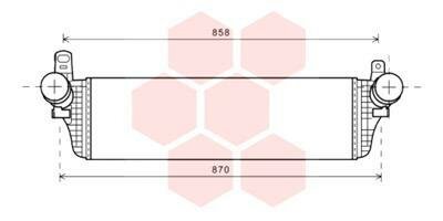 Geschikt voor t5 transporter intercooler 2.0 TDI biturbo 