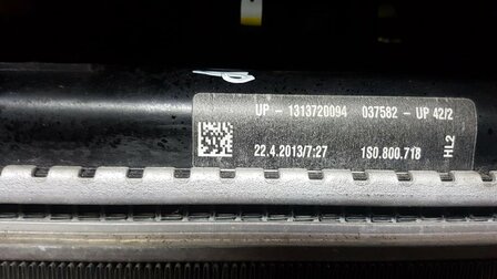 Geschikt voor UP Koelerpakket 1.0 12v