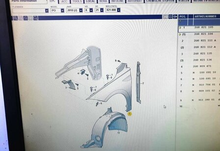 Polo 2G Spatscherm Links NIEUW Origineel 2G0821105