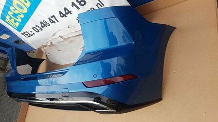 Achterbumper Touran R Line 5T 6X PDC Blauw LD5J