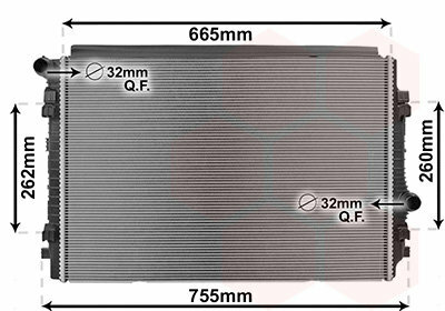 Geschikt voor Golf 7 Radiateur 2.0 TDI