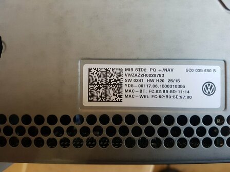 T6 Tiguan Sharan passat Navigationssystem SD 5C0035680D